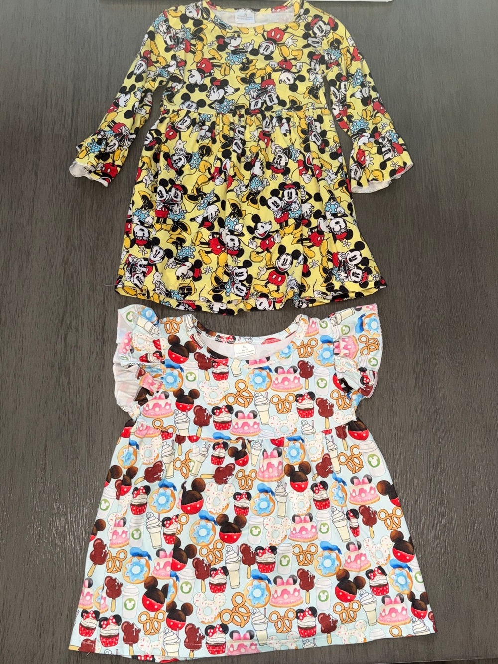 Mickey & Minnie Mouse Long-Sleeve and Disney Park Snacks Short Sleeve Dresses